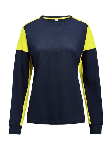 PRIME T L/S WOMAN – NAVY/NEON YELLOW