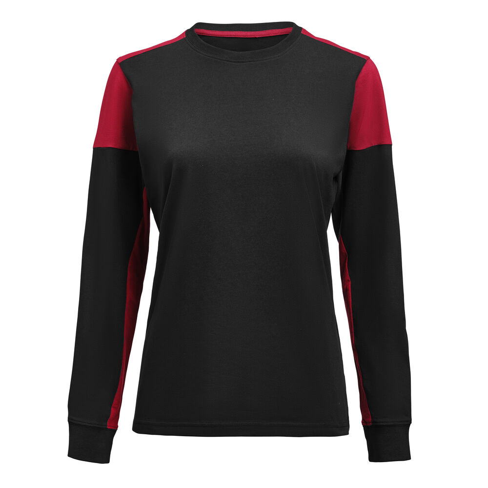 PRIME T L/S WOMAN – BLACK/RED