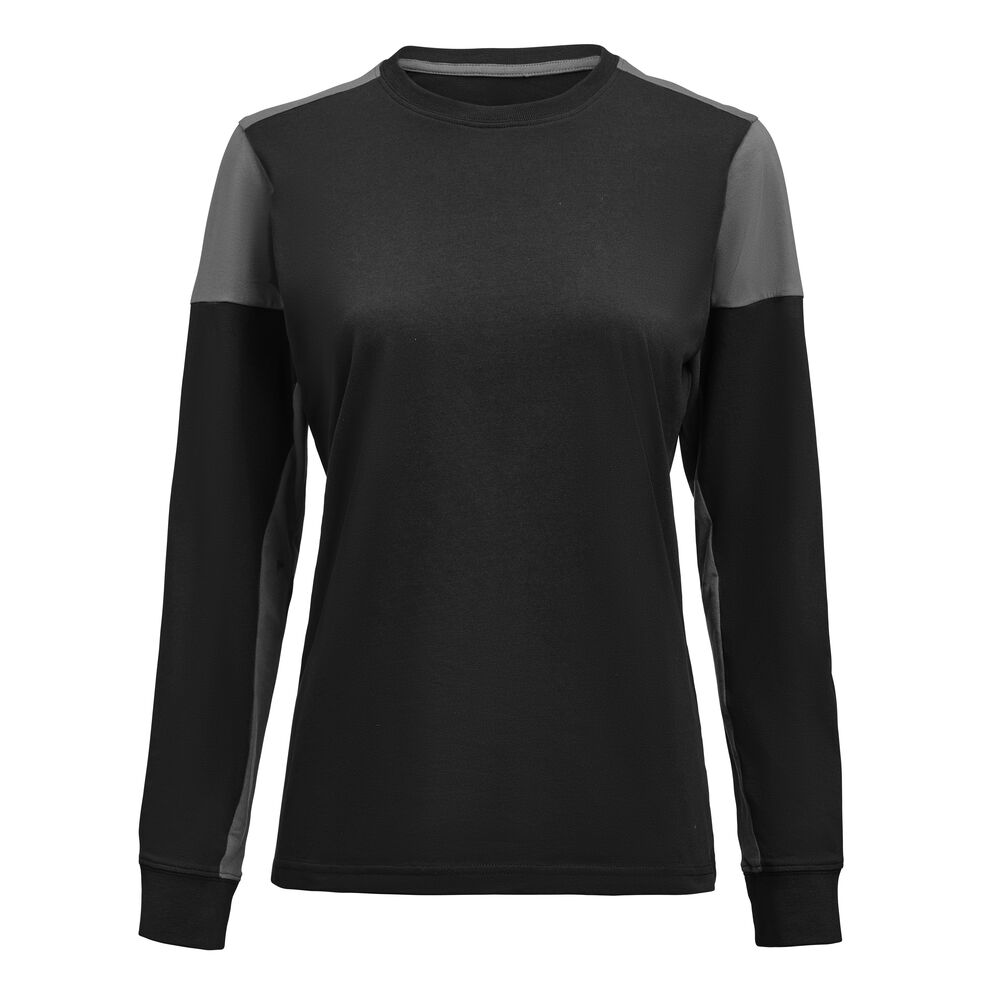 PRIME T L/S WOMAN – BLACK/ ANTHRACITE