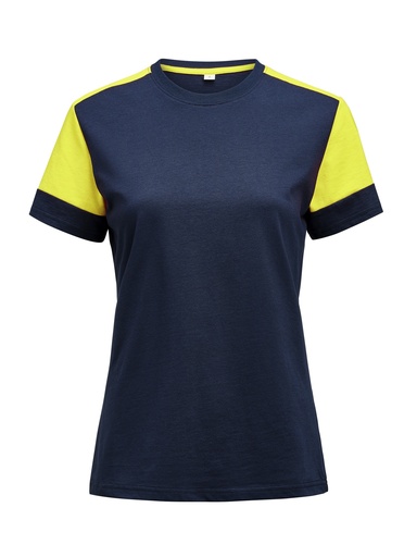 PRIME T WOMAN – NAVY/NEON YELLOW