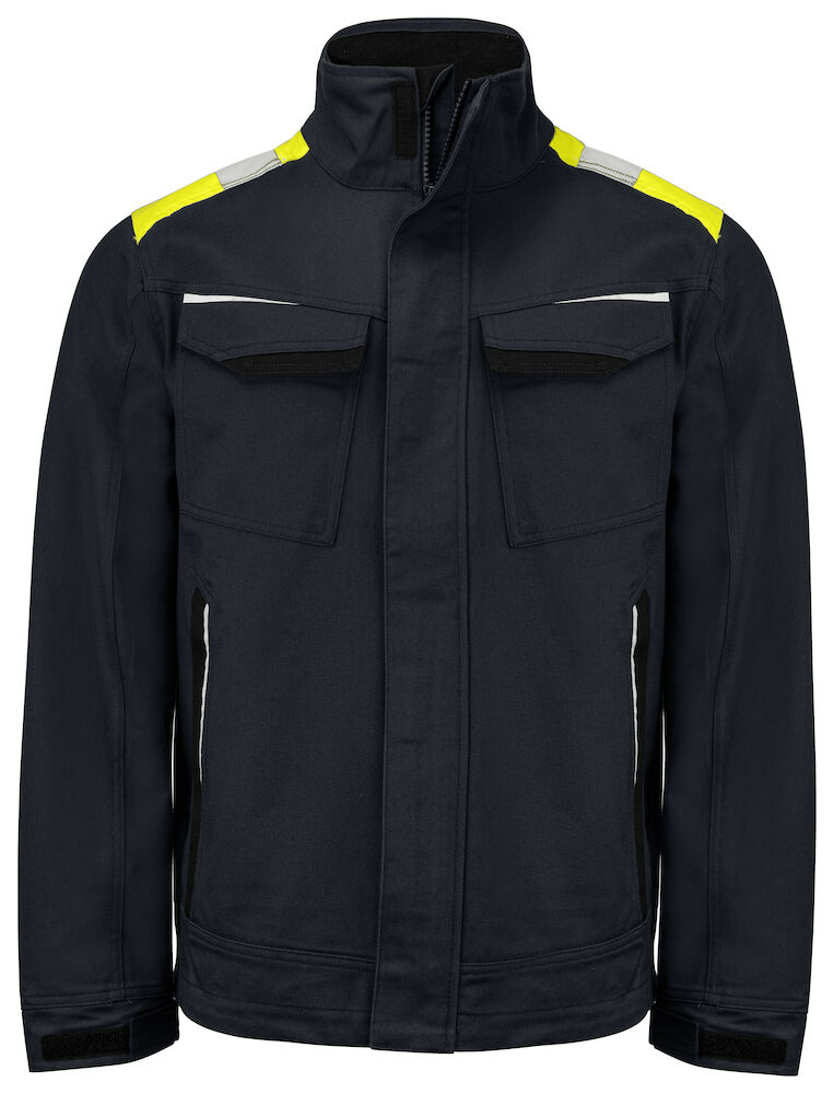 5437 KURTKA BAWEŁNIANA – BLACK/ YELLOW