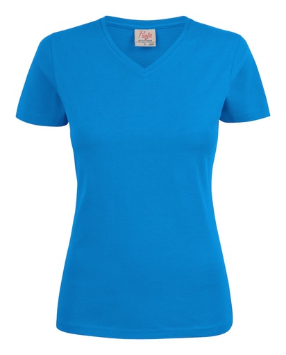 T-shirt Heavy V-Neck Lady 2264025 - Ocean Blue