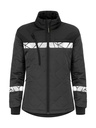 7421 Lekka damska kurtka pikowana – GREY/ BLACK