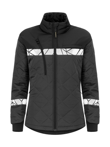 7421 Lekka damska kurtka pikowana – GREY/ BLACK