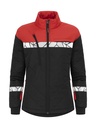 7421 Lekka damska kurtka pikowana – BLACK/ RED