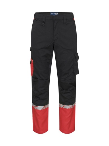 7507 Spodnie serwisowe – BLACK/ RED
