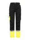 7511 Spodnie serwisowe damskie – BLACK/ YELLOW