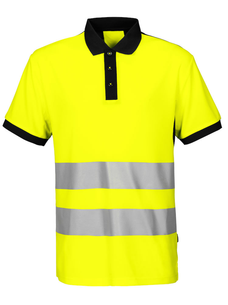 6008 KOSZULKA POLO EN ISO 20471-CLASS 2 – YELLOW/ BLACK