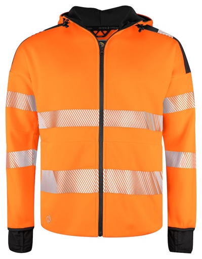 6110 BLUZA Z KAPTUREM HV - EN ISO 20471 KLASA 3/2 – ORANGE