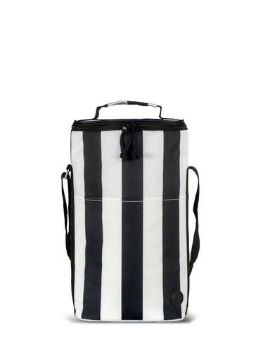 CITY TORBA TERMICZNA STRIPE WYSOKA rPET – Biały/Czarny