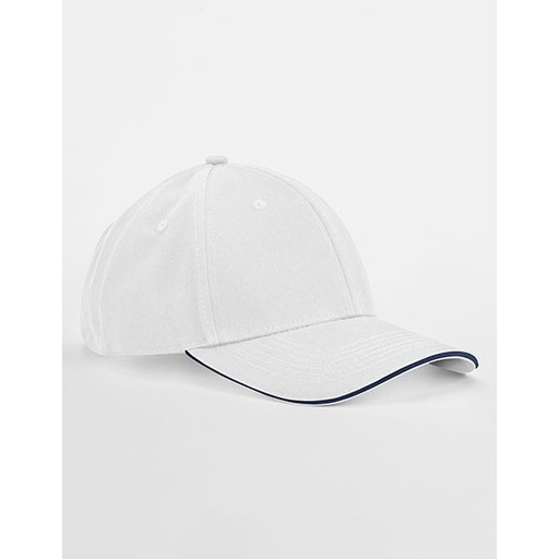 Czapka 6-panelowa CB820C - White & French Navy