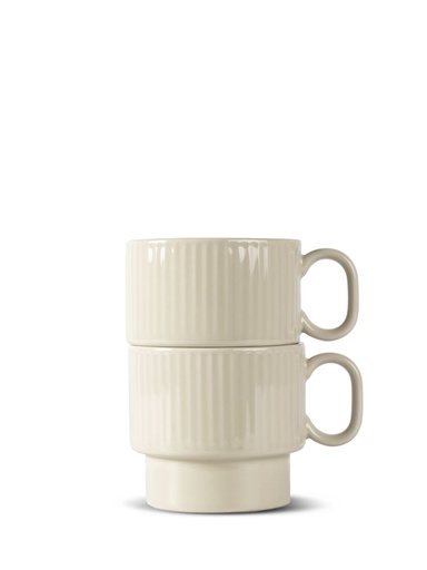Kubek do herbaty COFFEE & MORE 2-szt – Beżowy