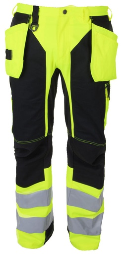 6513 SPODNIE EN ISO 20471 – YELLOW/ BLACK