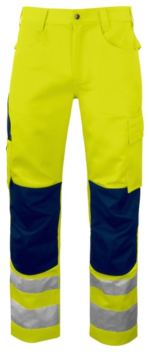6532 SPODNIE EN ISO 20471 KLASA 2 – YELLOW/ NAVY