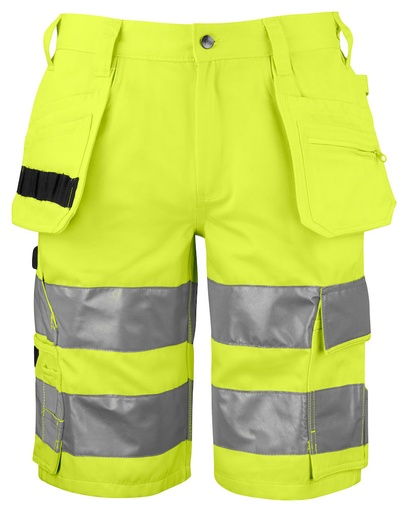 6535 KRÓTKIE SPODENKI - EN ISO 20471 KLASA 2/1 – YELLOW/ BLACK