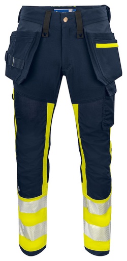 6540 SPODNIE - EN ISO 20471 KLASA 1 – YELLOW/ NAVY