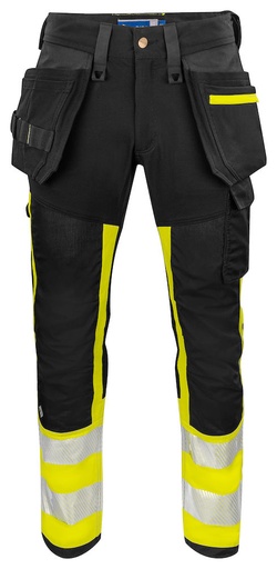 6540 SPODNIE - EN ISO 20471 KLASA 1 – YELLOW/ BLACK