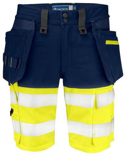 6580 KRÓTKIE SPODENKI EN ISO 20471 KLASA 1 – YELLOW/ NAVY