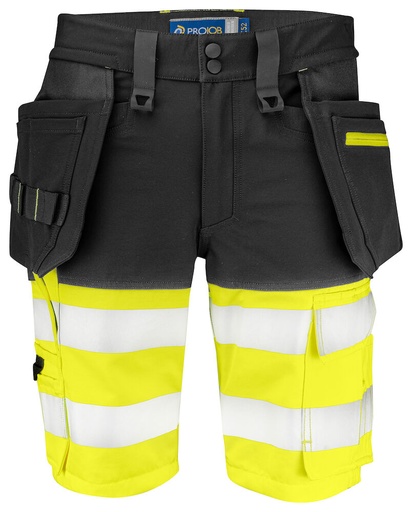 6580 KRÓTKIE SPODENKI EN ISO 20471 KLASA 1 – YELLOW/ BLACK