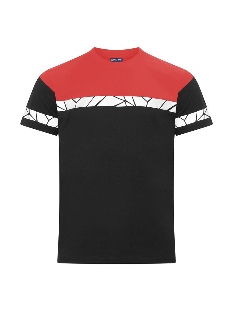 7001 T-shirt – BLACK/ RED