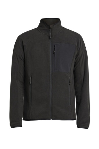 HIMALAYA FULL ZIP POCKET FLEECE – BLACK
