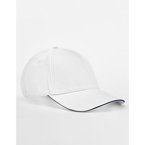 Czapka 5‑panelowa CB825C - White & French Navy