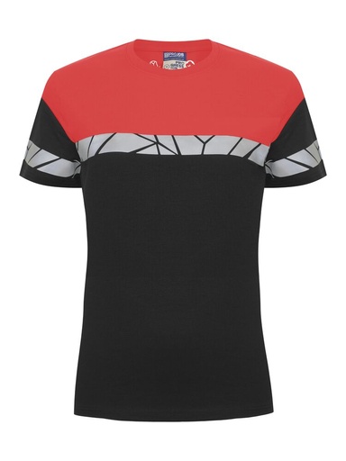 7005 T-shirt damski – BLACK/ RED