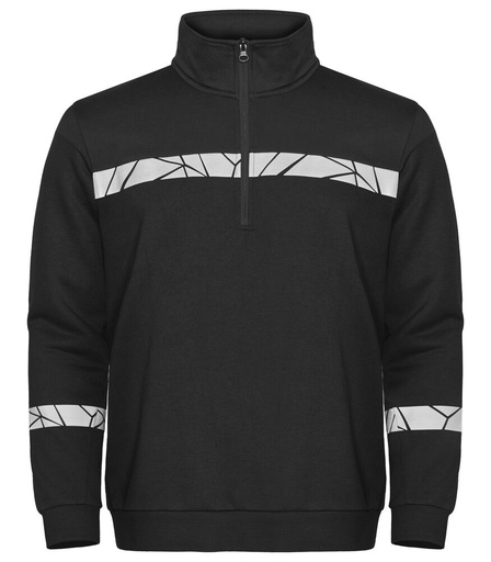 7102 Bluza 1/2 zip – BLACK/ BLACK