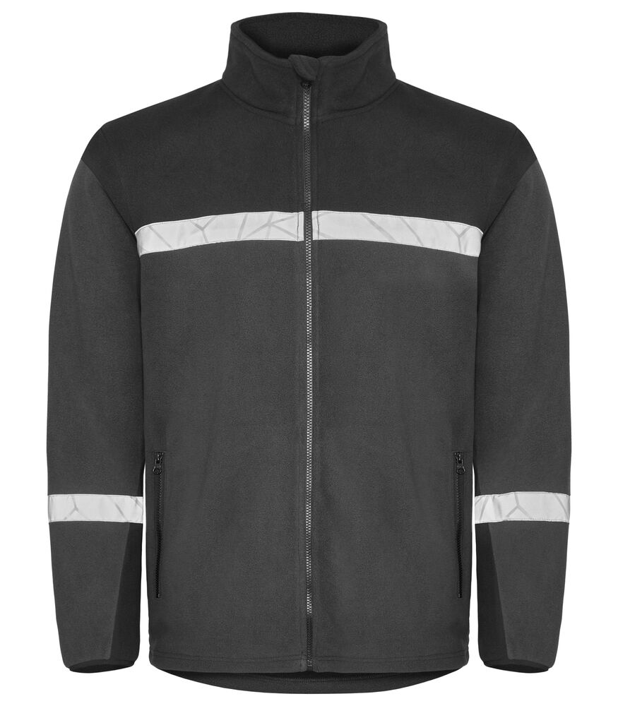 7300 Bluza polarowa z zamkiem – GREY/ BLACK