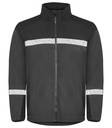 7300 Bluza polarowa z zamkiem – GREY/ BLACK