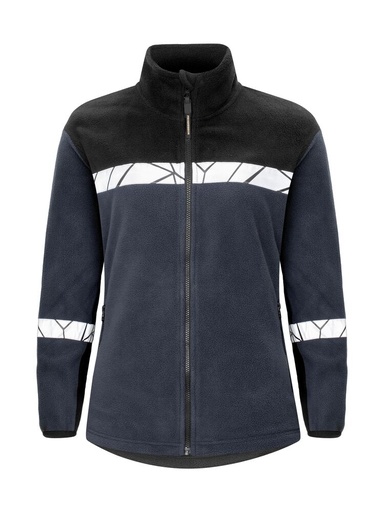 7301 Damska bluza polarowa z zamkiem – NAVY/ BLACK