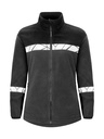 7301 Damska bluza polarowa z zamkiem – GREY/ BLACK