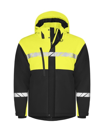 7413 Ocieplana kurtka typu softshell – BLACK/ YELLOW