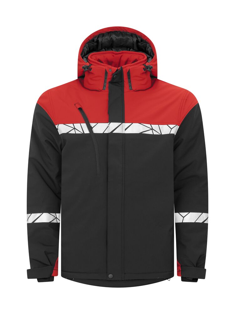 7413 Ocieplana kurtka typu softshell – BLACK/ RED