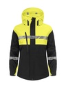 7419 Kurtka damska typu shell – BLACK/ YELLOW