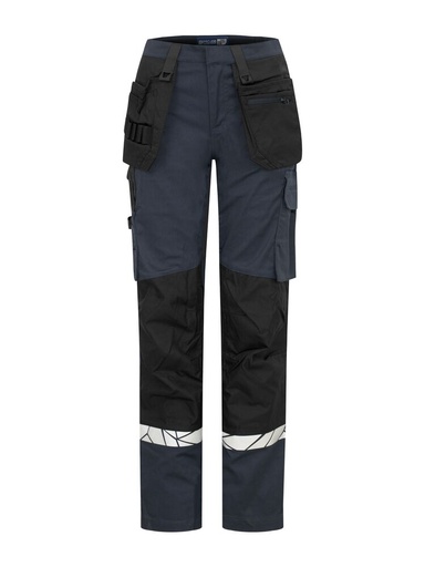 7513 Spodnie robocze damskie z otwartymi kieszeniami – NAVY/ BLACK