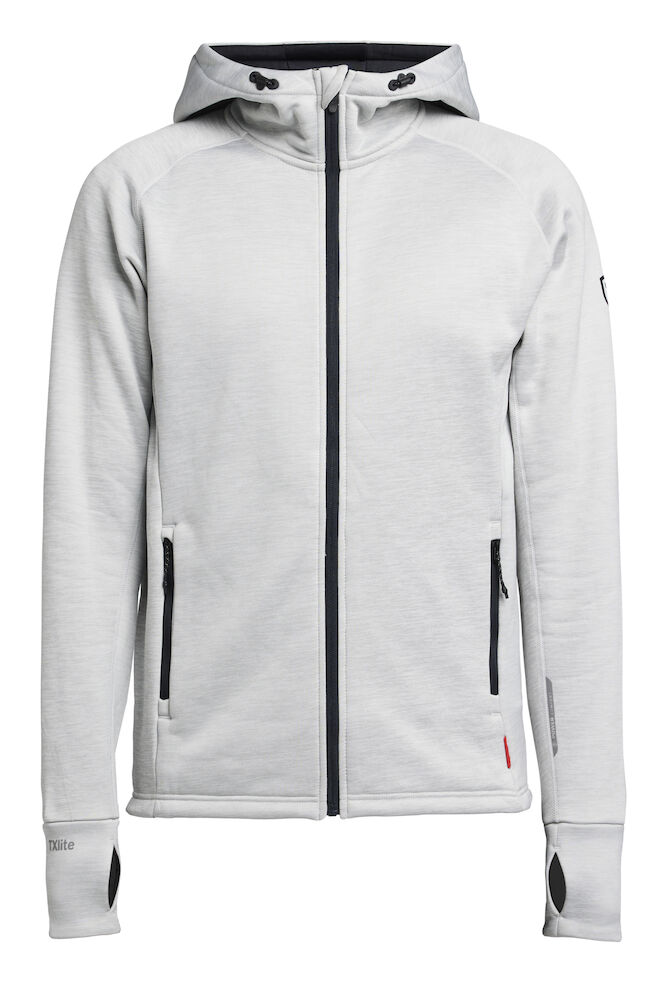 TXLITE HOODIE ZIP – LIGHT GREY