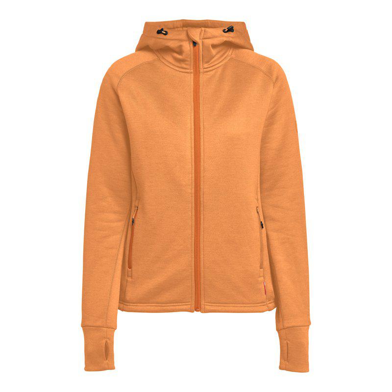 TXLITE HOODIE ZIP WOMAN – DARK ORANGE