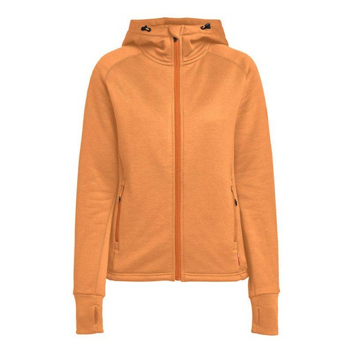 TXLITE HOODIE ZIP WOMAN – DARK ORANGE