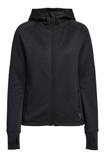 TXLITE HOODIE ZIP WOMAN – BLACK