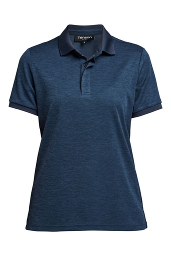TXLITE MELANGE POLO WOMAN – DARK NAVY