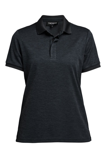 TXLITE MELANGE POLO WOMAN – BLACK
