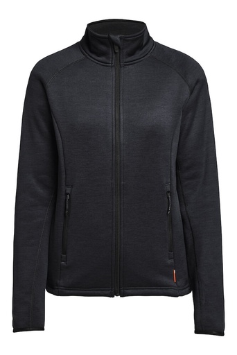 TXLITE MIDLAYER ZIP WOMAN – BLACK