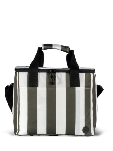 City Torba Termiczna Stripe Rpet Duża – Biały/Zielony