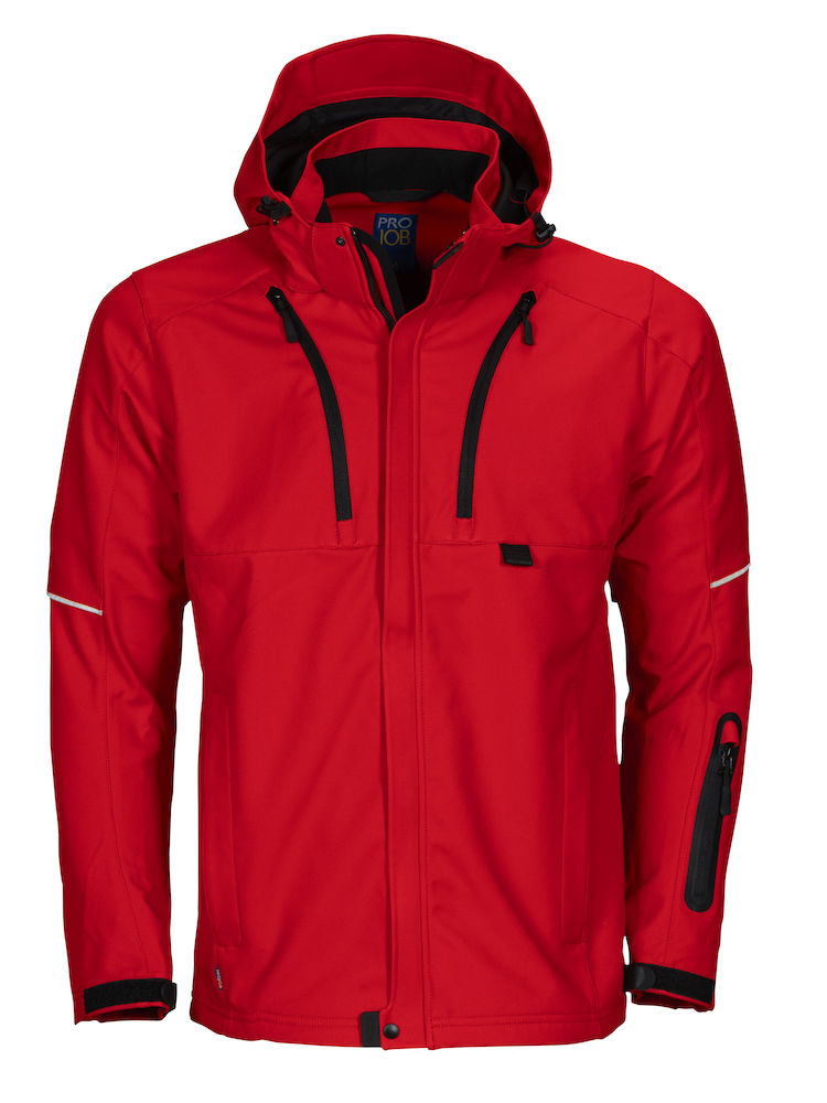 3406 KURTKA FUNKCJONALNA SOFTSHELL – RED