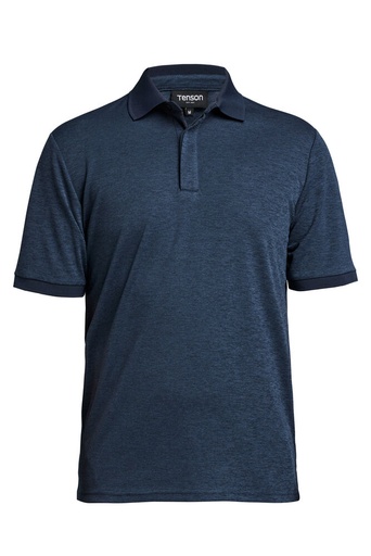 TXLITE MELANGE POLO – DARK NAVY