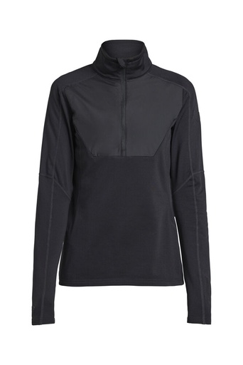 TXLITE WINDBLOCK HALF ZIP WOMAN – BLACK