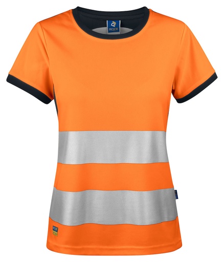 6012 T-SHIRT DAMSKI EN ISO 20471 KLASA 2/1 – ORANGE