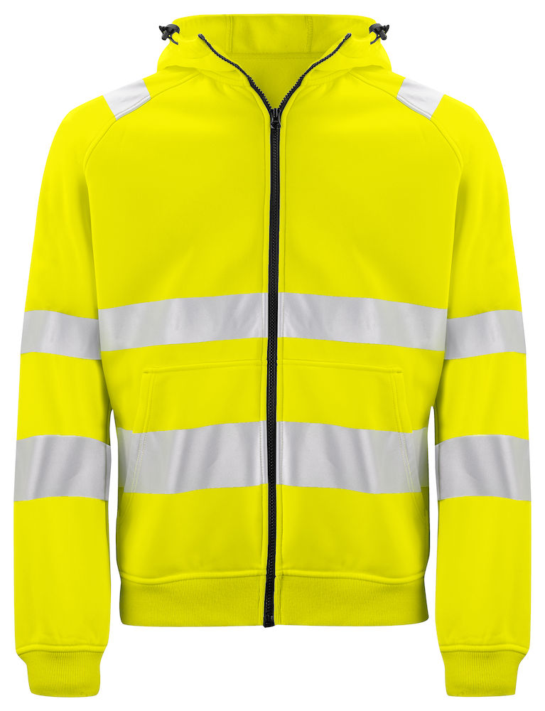 6132 BLUZA Z KAPTUREM EN ISO 20471 KLASA 3/2 – YELLOW/ BLACK