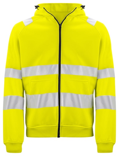 6132 BLUZA Z KAPTUREM EN ISO 20471 KLASA 3/2 – YELLOW/ BLACK